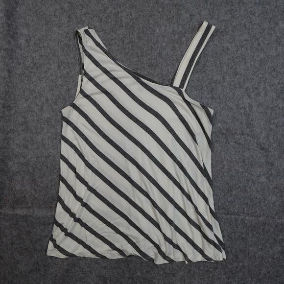 Anthropologie Top Womens Small Sunday in Brooklyn Tank Striped Asymmetrical Neck - Picture 1 of 8